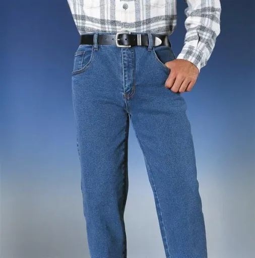 Dehnbundjeans, Farbe blau, Gr. 48