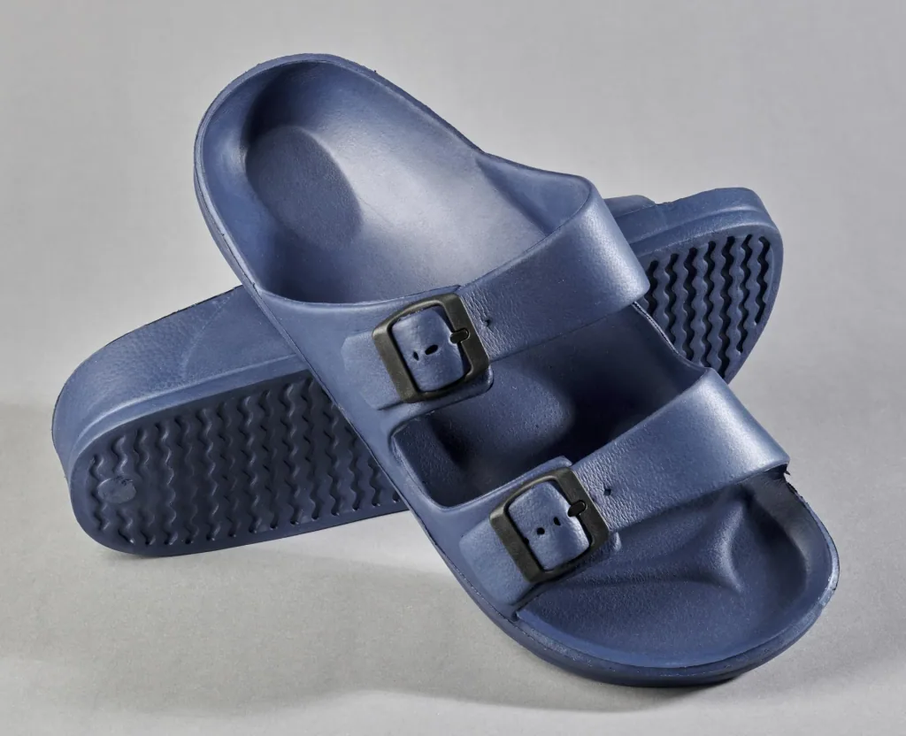 Freizeit-Badepantolette, Farbe blau, Gr.45