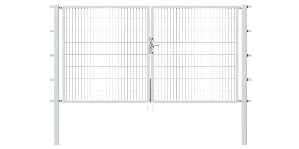 Doppeltor Flexo mit Zubehör, feuerverzinkt, Breite 200 cm, Höhe 140 cm, PF: 60x60 cm