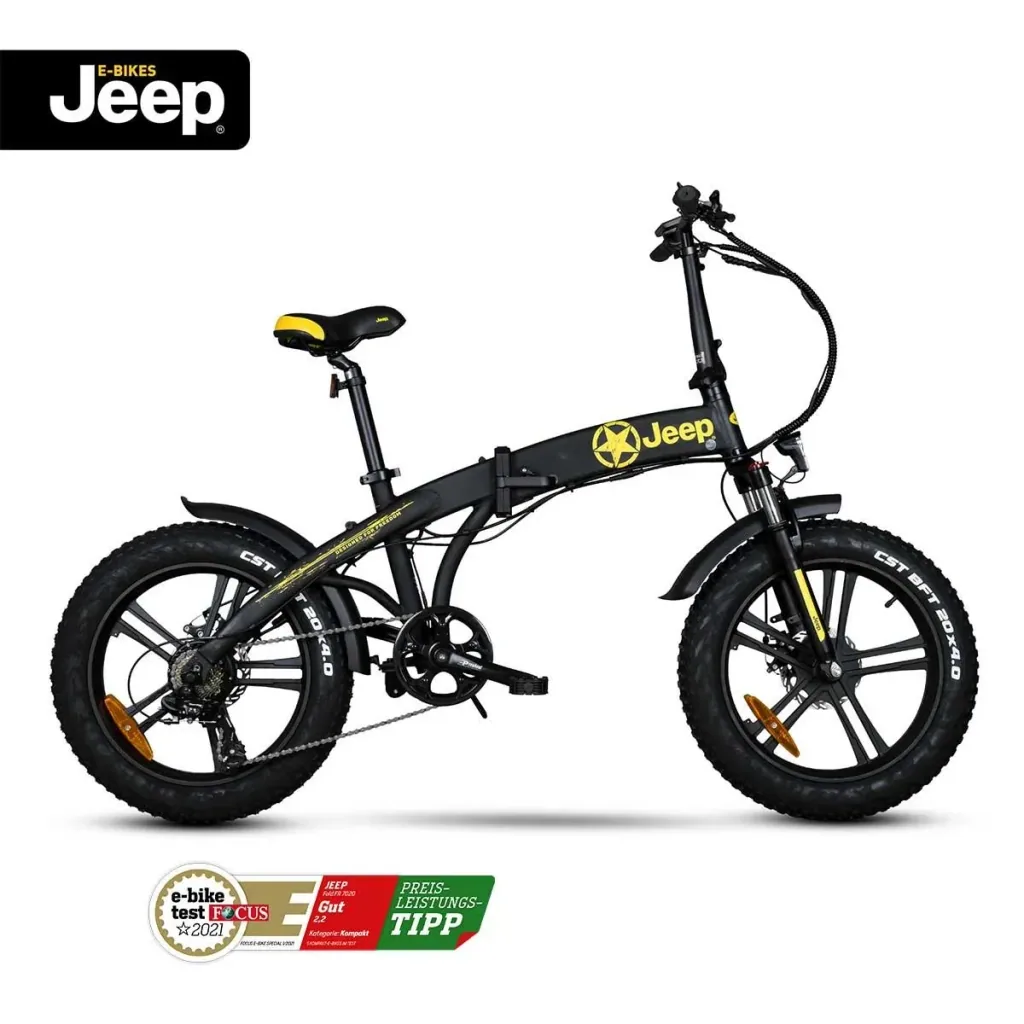 Unisex Fold FAT E-Bike, 20 Zoll, 7-Gang Kettenschaltung, schwarz, Falt-E-Bike FR 7020