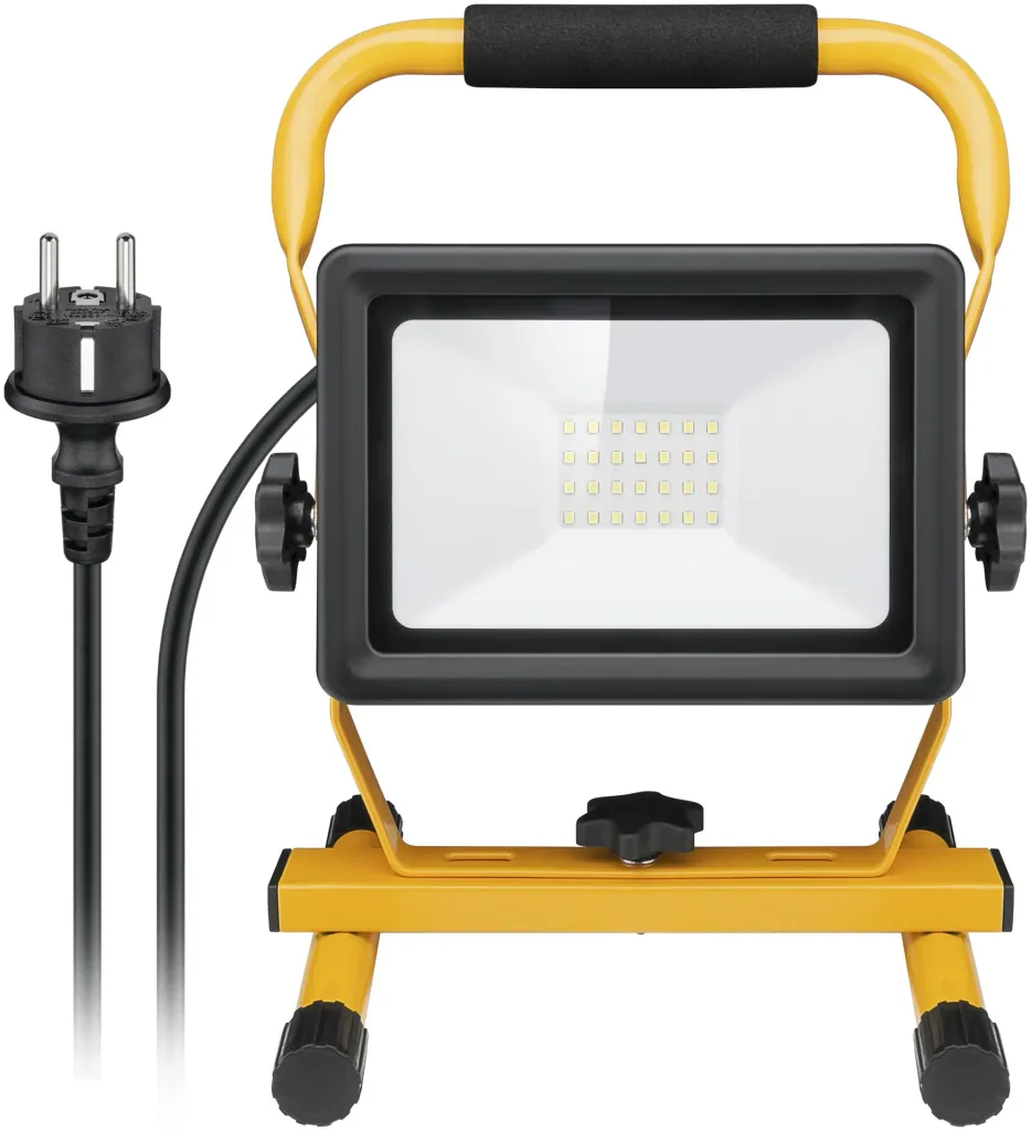 LED-Baustrahler mit Standfuß, verschiedene Ausführungen