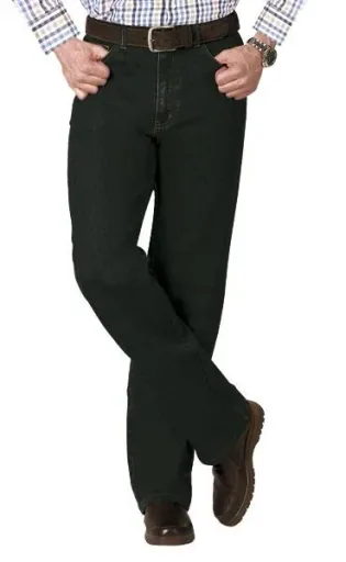 5 Pocket Stretch Jeans, Farbe schwarz, Gr. 48