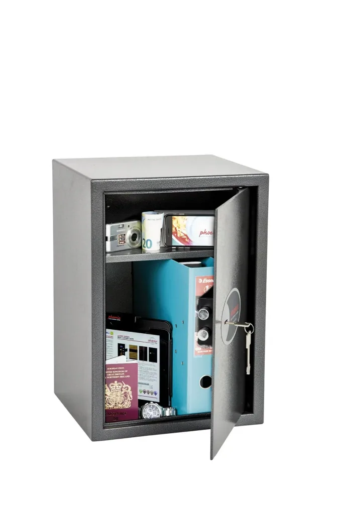 Tresor Vela Home & Office mit Schlüsselschloss Außenmaße 500 x 350 x 310 mm