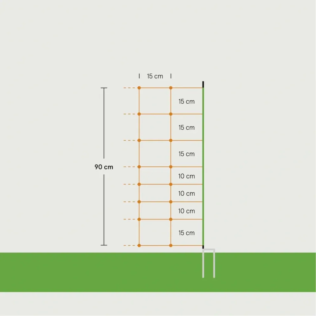 Extra 90 cm mit Einzelspitze, 50 m