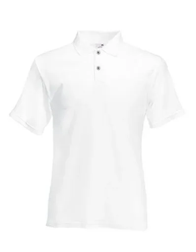 Poloshirt mit Piquestruktur, Farbe weiß, Gr.M