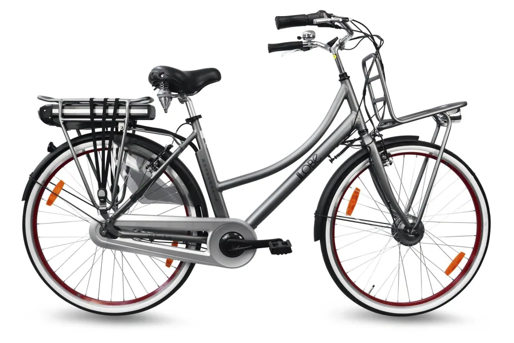 Damen City E-Bike, 28 Zoll, Rahmenhöhe 50 cm, 7-Gang Nabenschaltung, grau, Rosendaal 3 Lady, 15,6Ah