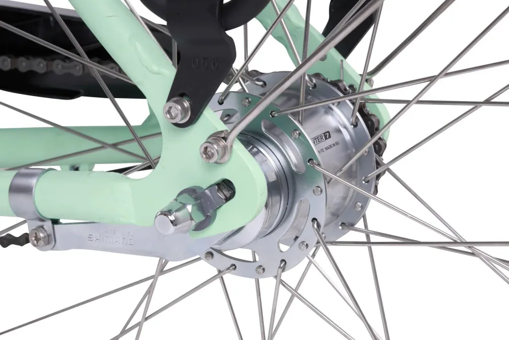 Unisex City E-Bike 28 Zoll, Rahmengröße 50 cm, 7-Gang Nabenschaltung, Metropolitan Joy 2.0 Pastellgrün, 8 Ah