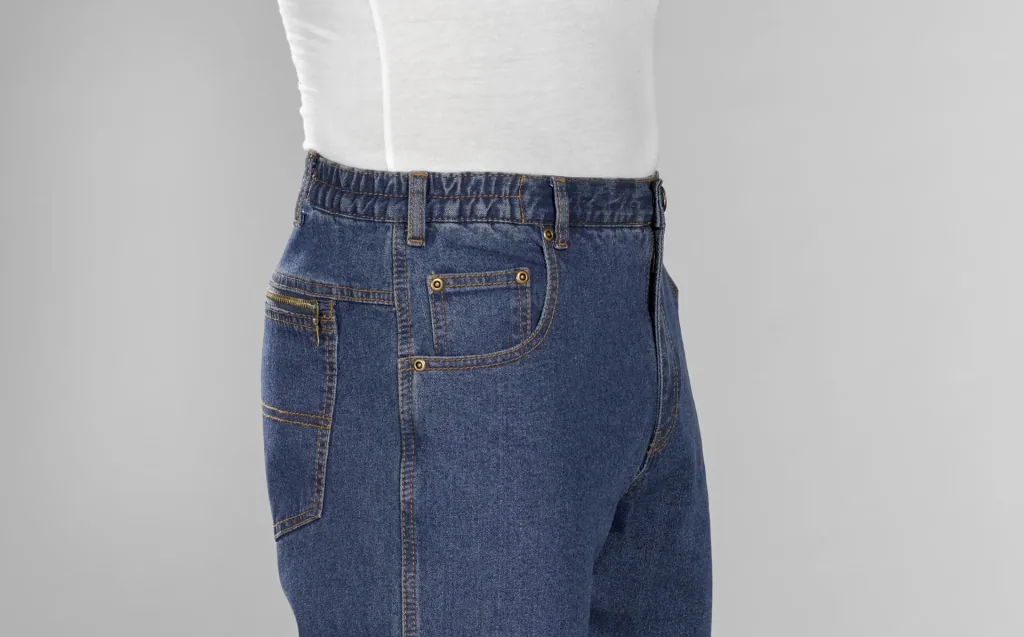 Extraleichte Reisejeans, Farbe blue stone, Gr.30