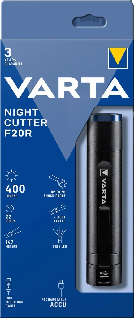 LED Taschenlampe - F20R Night Cutter, spritzwassergeschützt und stoßfest
