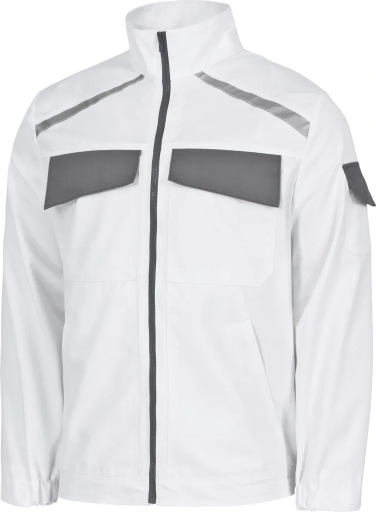 Berufsjacke EXTREME, weiss-grau, Gr. S