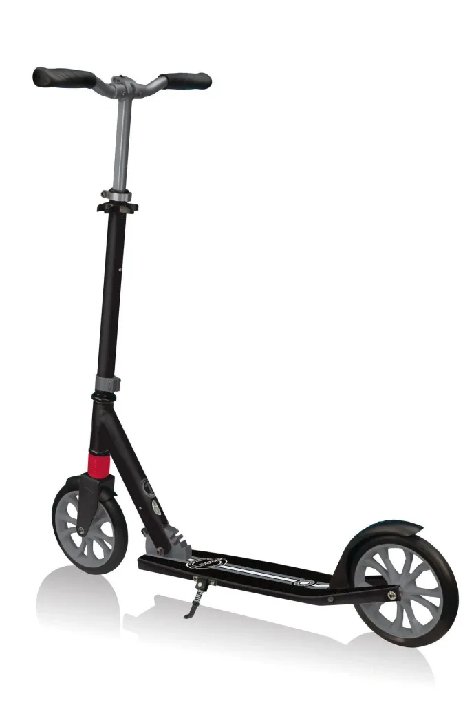 NL 205 Tretroller, 205 mm, ABEC 7, höhenverstellbar, Frontfederung, Klappmechanismus, schwarz-grau