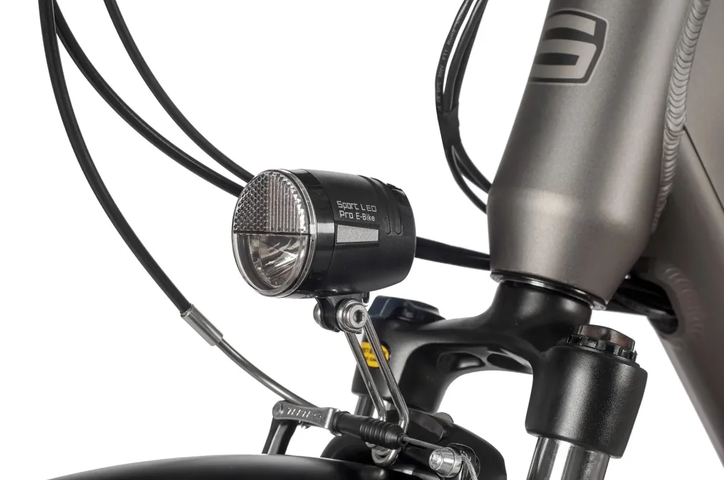Unisex City E-Bike, 28 Zoll, Rahmenhöhe 45 cm, 7-Gang Nabenschaltung, silber, Hamburg