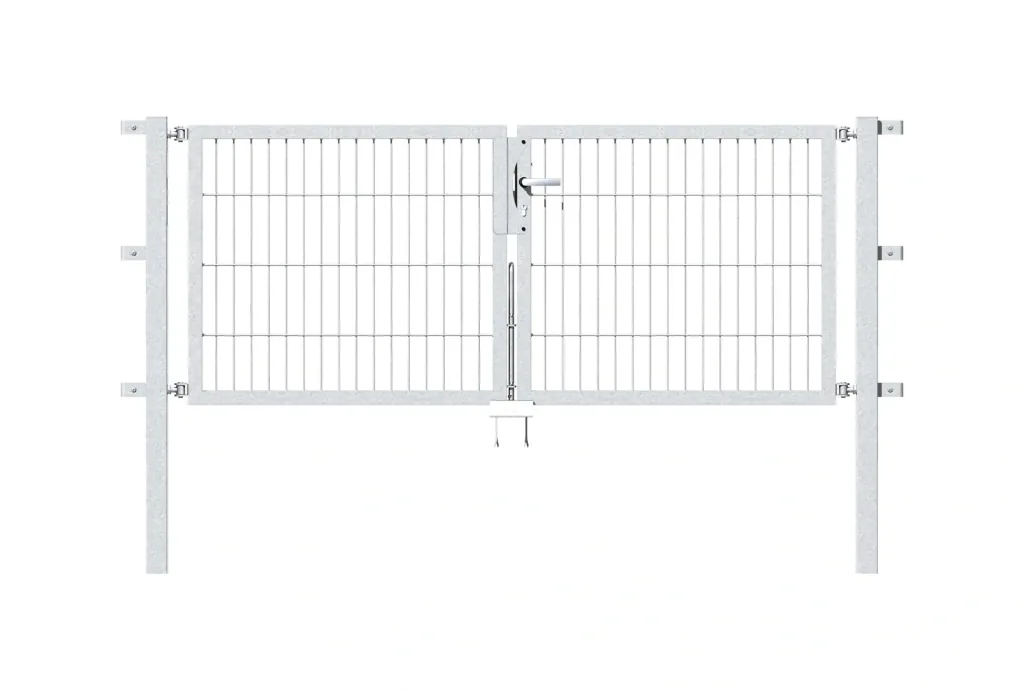 Doppeltor Flexo mit Zubehör, feuerverzinkt, Breite 200 cm, Höhe 80 cm, PF 60x60 cm