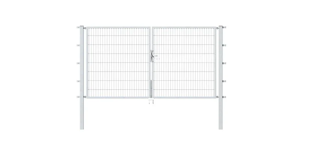 Doppeltor Flexo mit Zubehör, feuerverzinkt, Breite 200 cm, Höhe 80 cm, PF 60x60 cm
