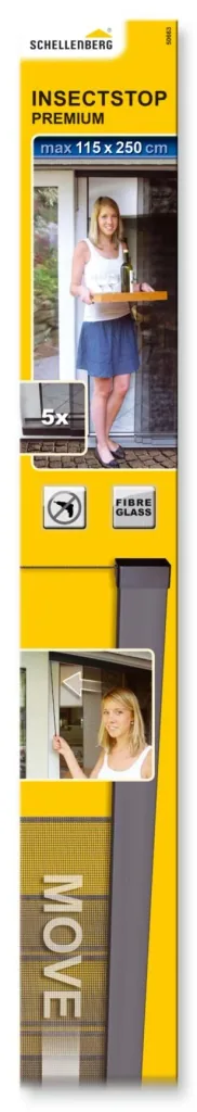 Insektenschutz-Vorhang PREMIUM, 115 x 250 cm, Farbe anthrazit