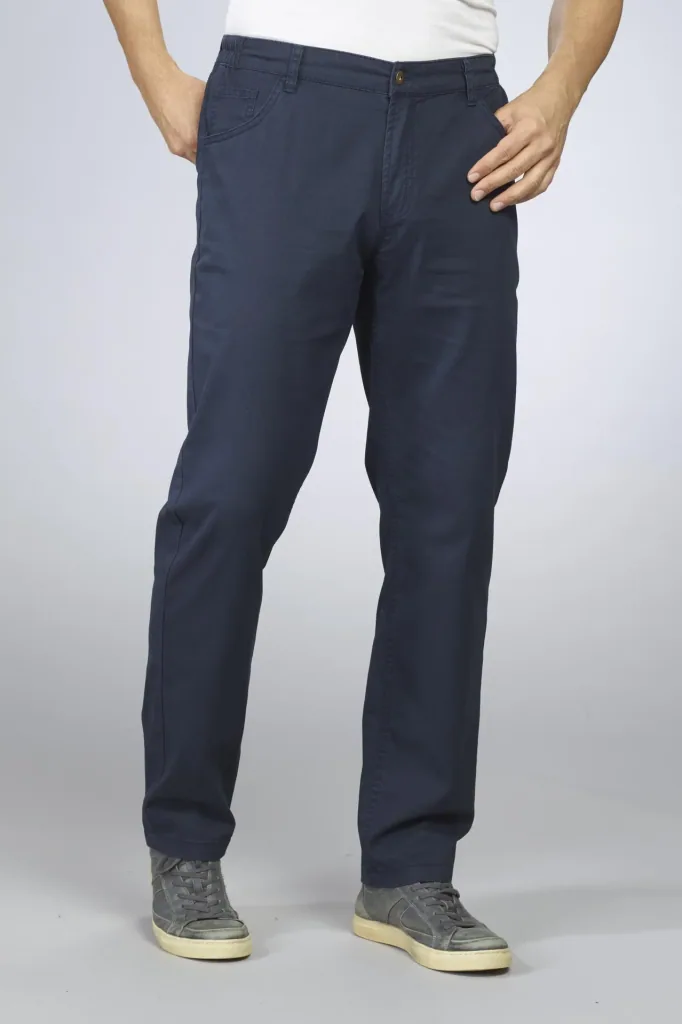 Stretchhose mit Komfortbund, Farbe marine, Gr.52
