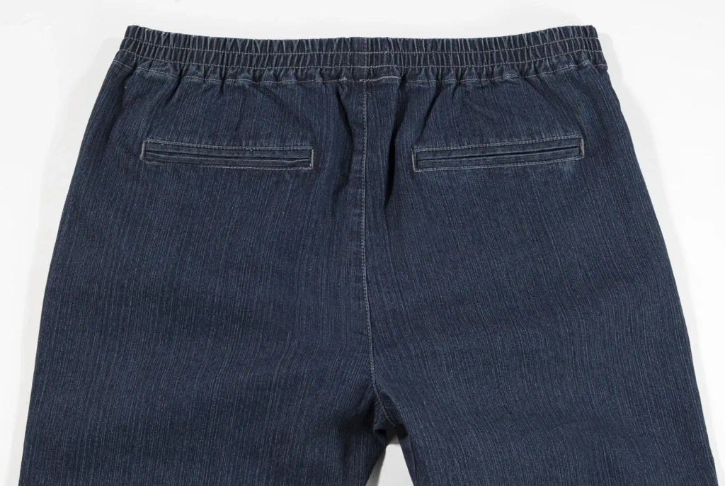 Schlupfjeans mit Dehnbund, Farbe indigo, Gr. 28