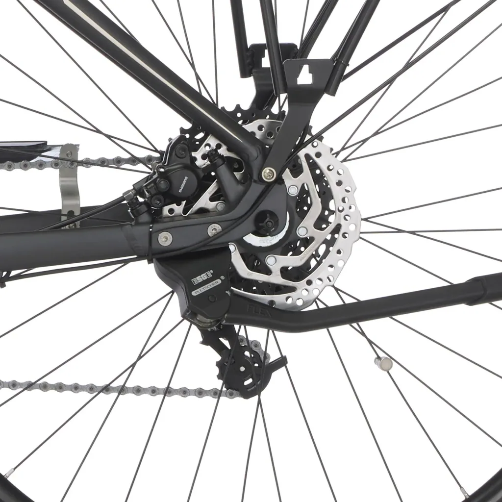 Damen E-Bike Trekking, 28 Zoll, Rahmengröße 49 cm,10-Gang Kettenschaltung, schiefergrau matt, VIATOR 5.0i