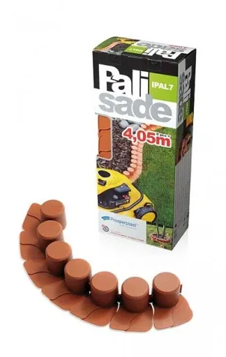 Beeteinfassung PALISADE, braun - 8 Stück - 4,05 m
