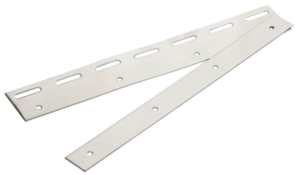 Klemm-und Pendelleiste 300mm Edelstahl für PVC-Vorhang
