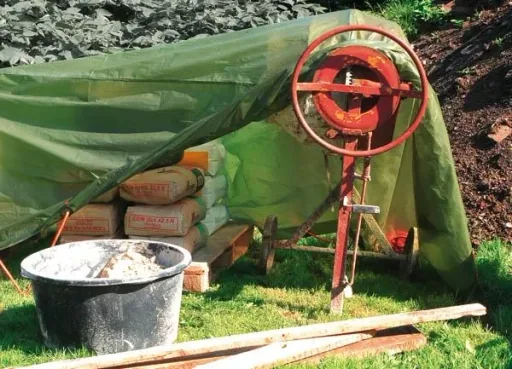 Abdeckplane, einfarbig grün, stark 90 g/ m², 8 x 12 m