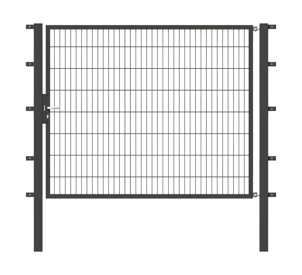 Einzeltor Flexo mit Zubehör, anthrazit/ Breite 200 cm, Höhe 160 cm
