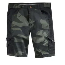 Short mit Anti-Rutsch-Bund, Farbe camouflage/schwarz, Gr. XL