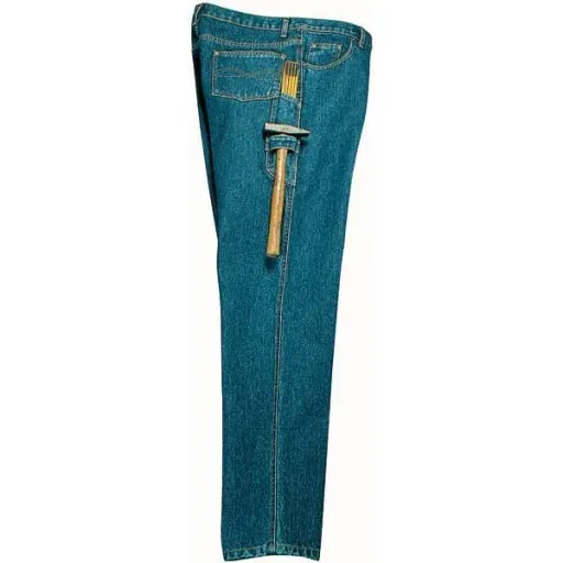 Arbeitsjeans aus strapazierfähigem Denim, Farbe blau, Gr. 55
