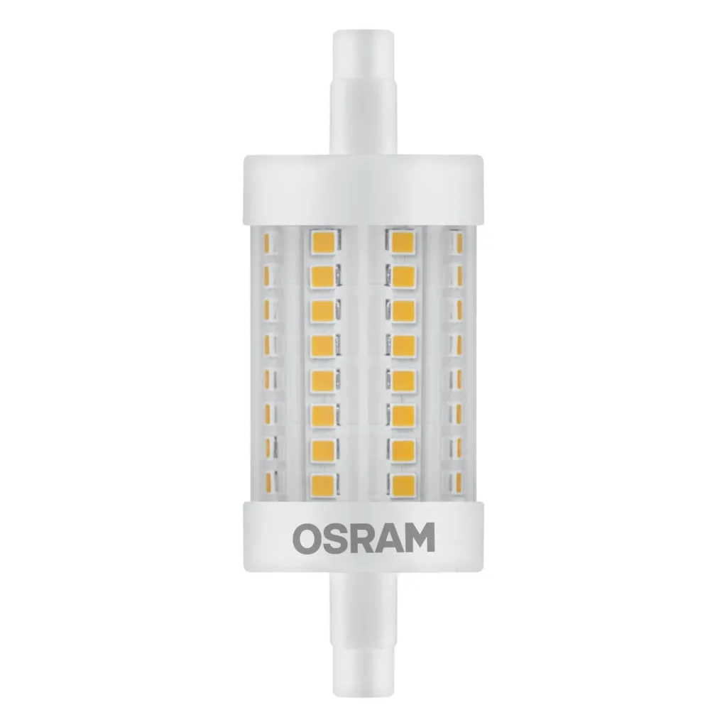 LED SUPERSTAR LINE R7S Stablampe mit 8,5 Watt, warmweiß, klar, dimmbar
