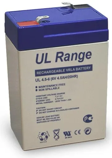 Bleiakku 6 Volt UL4,5-6, 4,5Ah