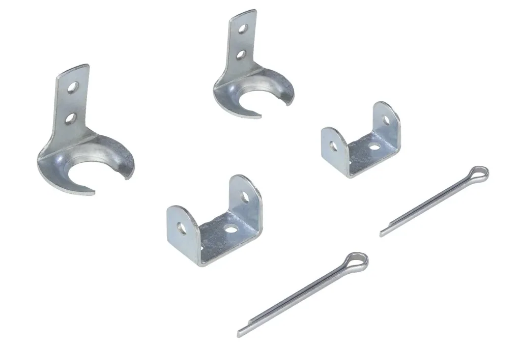 Halterung für Haubenhalter, 65 mm lang, für "mittel" und "groß", 2 Stück