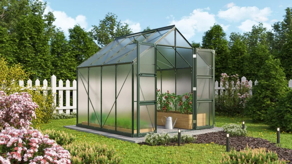 Gewächshaus Domus 6700 HKP 4 mm, Farbe smaragd