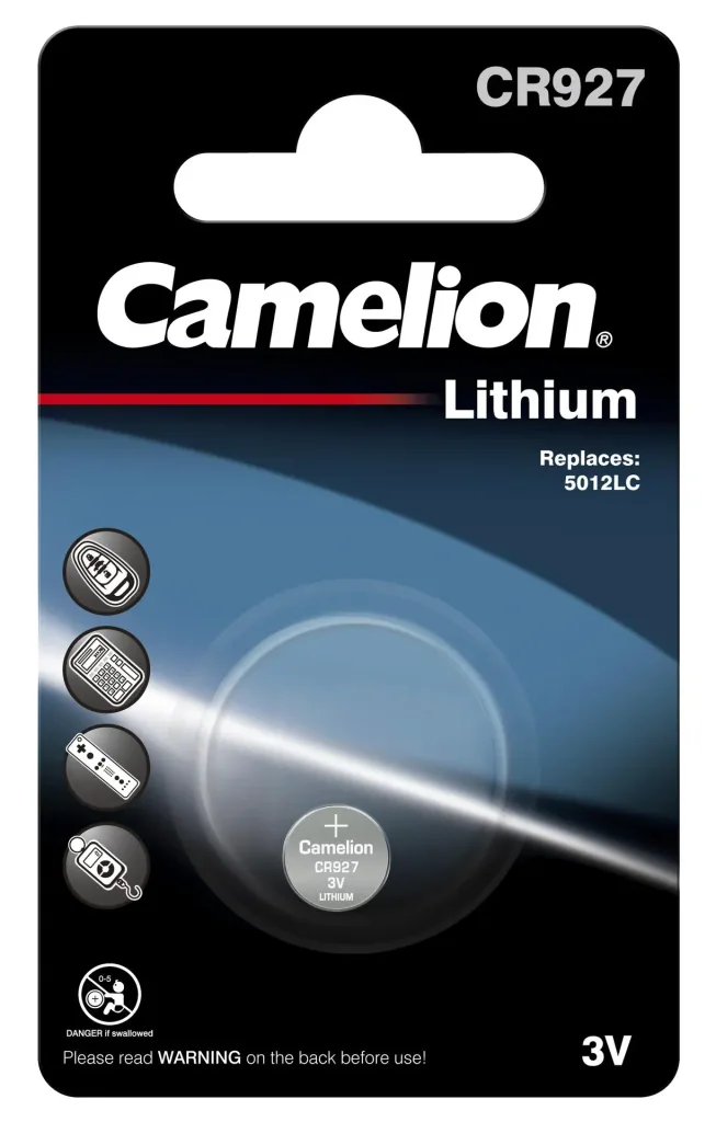 Lithium Knopfzelle CR927, 3V - 1 Stück