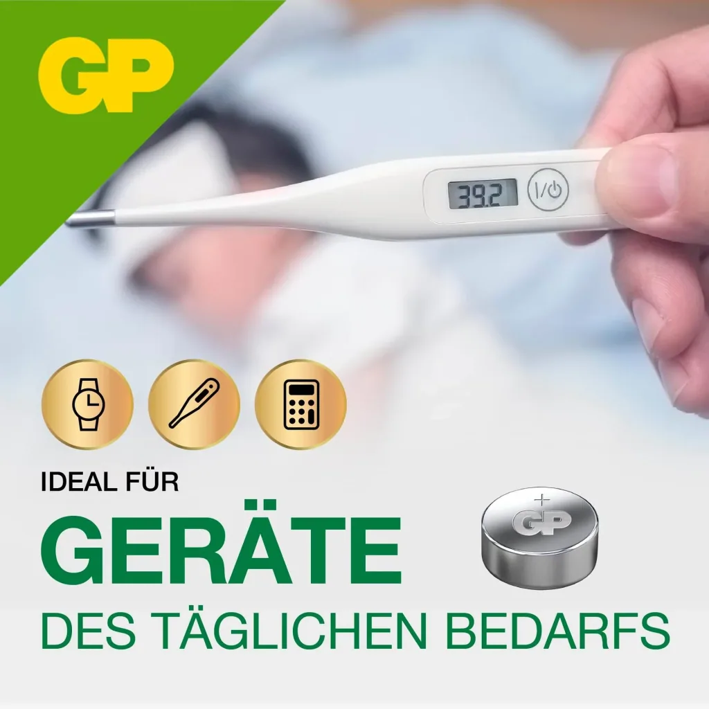 Alkaline Knopfzelle LR43 / V12GA - 10 Stück