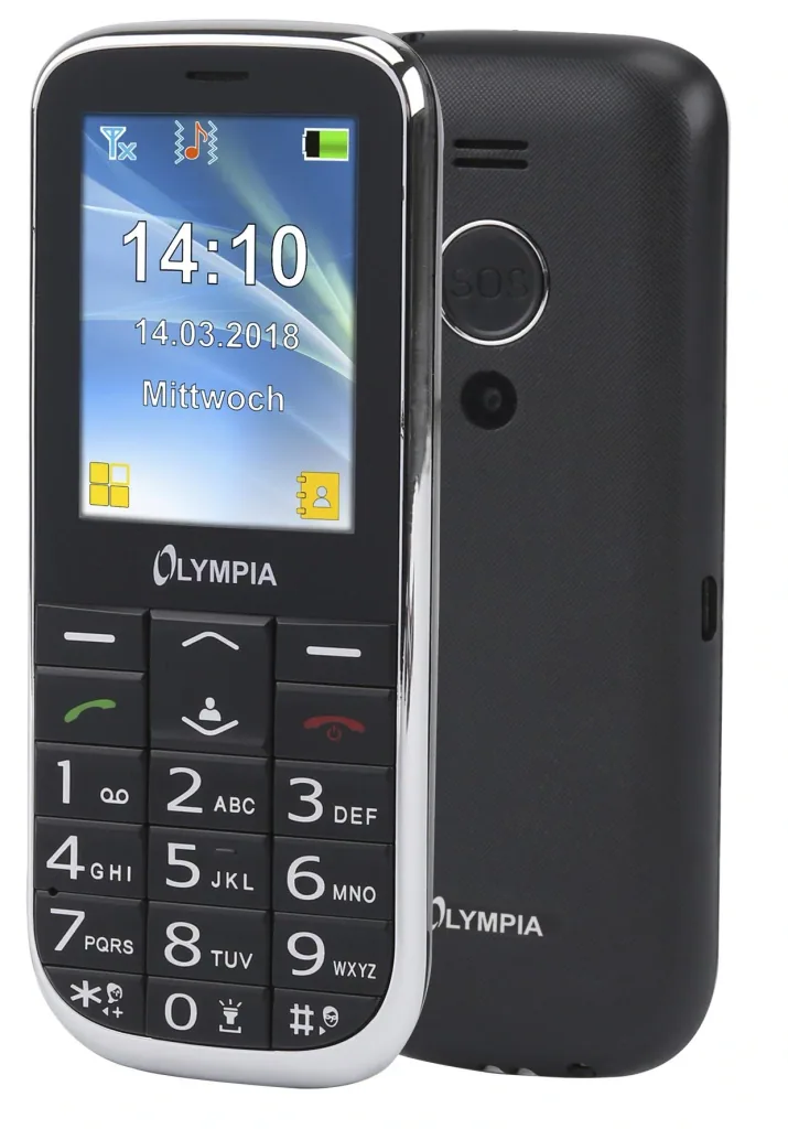 Großtasten Mobiltelefon Joy II in schwarz