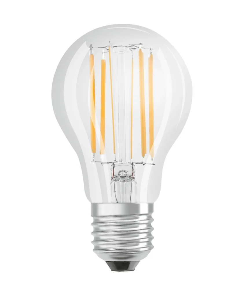 LED SUPERSTAR FILAMENT Lampe mit 9 Watt, E27, warmweiß, klar, dimmbar