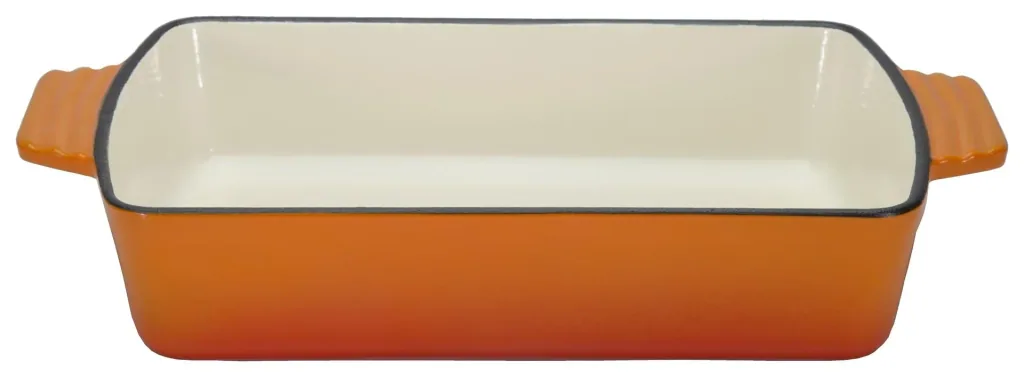 Auflaufform, ca. 2,8 l, orange schattiert aus Gusseisen