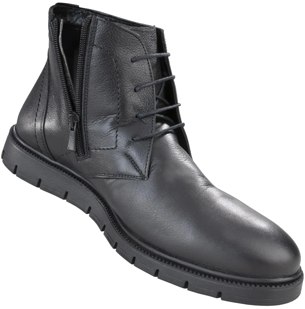 Halbstiefel mit Reißverschluss, Farbe schwarz, Gr.40