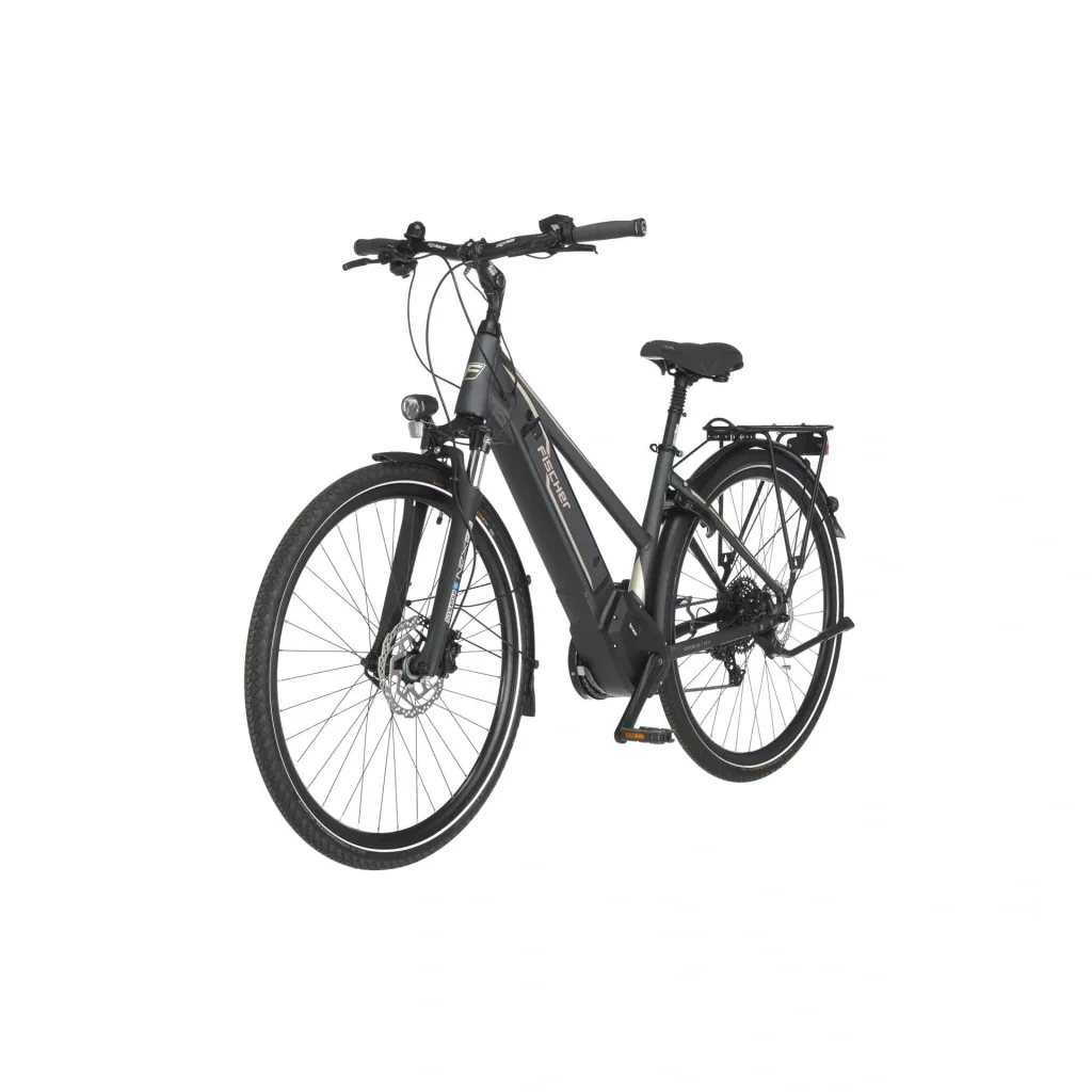 Damen E-Bike Trekking, 28 Zoll, Rahmengröße 44 cm,10-Gang Kettenschaltung, schiefergrau matt, VIATOR 5.0i