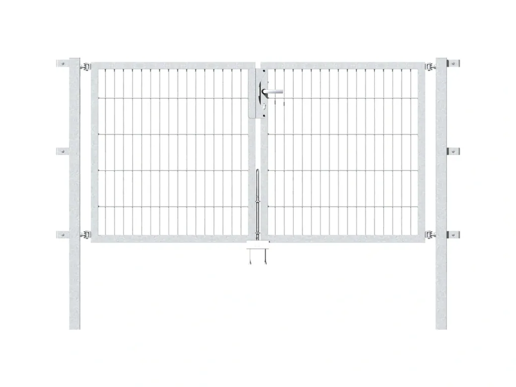 Doppeltor Flexo mit Zubehör, feuerverzinkt, Breite 200 cm, Höhe 100 cm PF 60x60 cm
