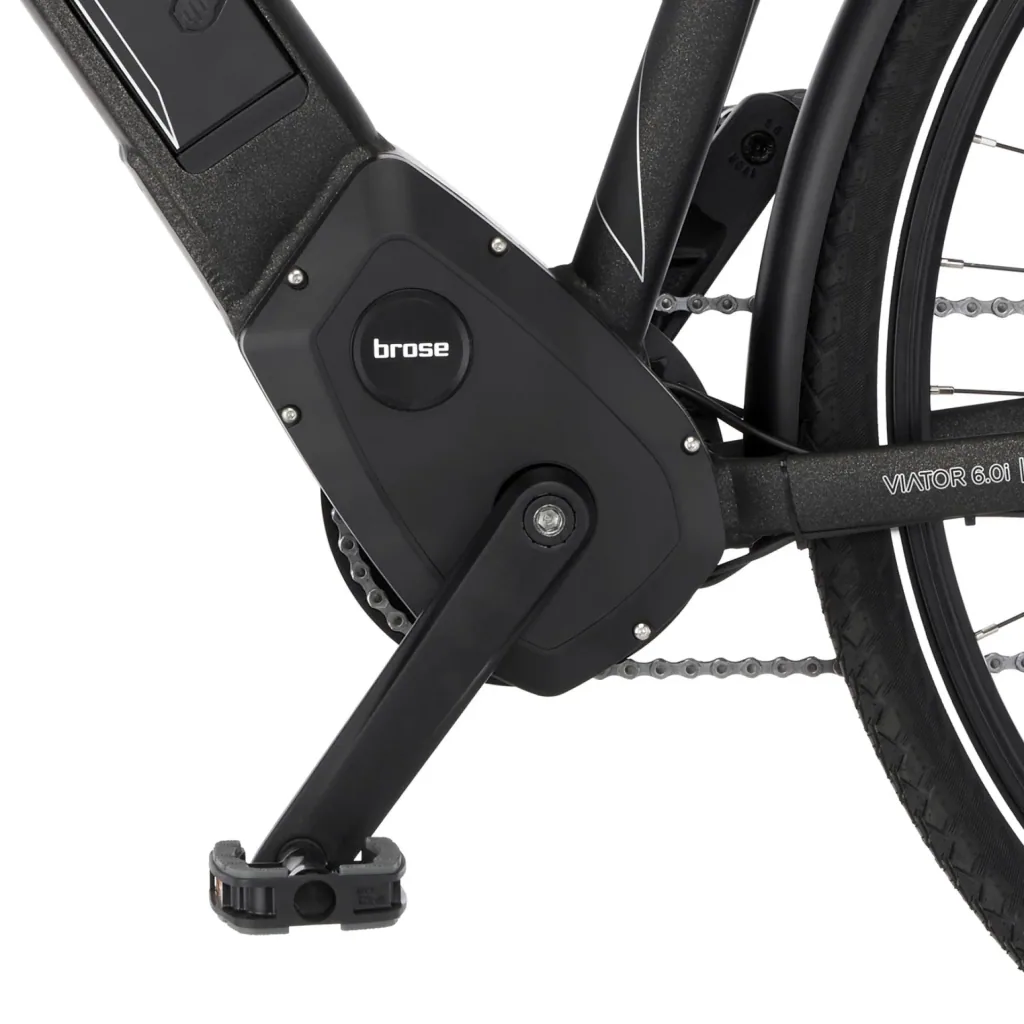 Damen E-Bike Trekking, 28 Zoll, Rahmengröße 49cm, 10-Gang Kettenschaltung, graphit metallic matt, VIATOR 6.0i