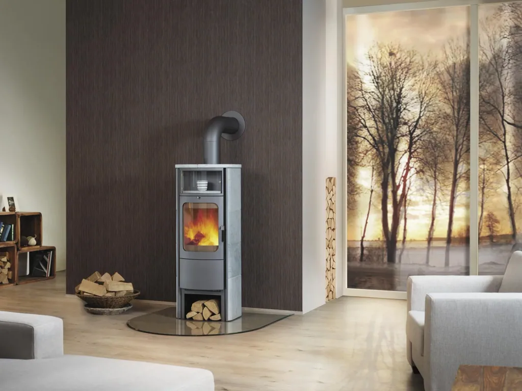 Kaminofen Opera-B Grande(5 kW) Naturstein, Dauerbrand, Automatik