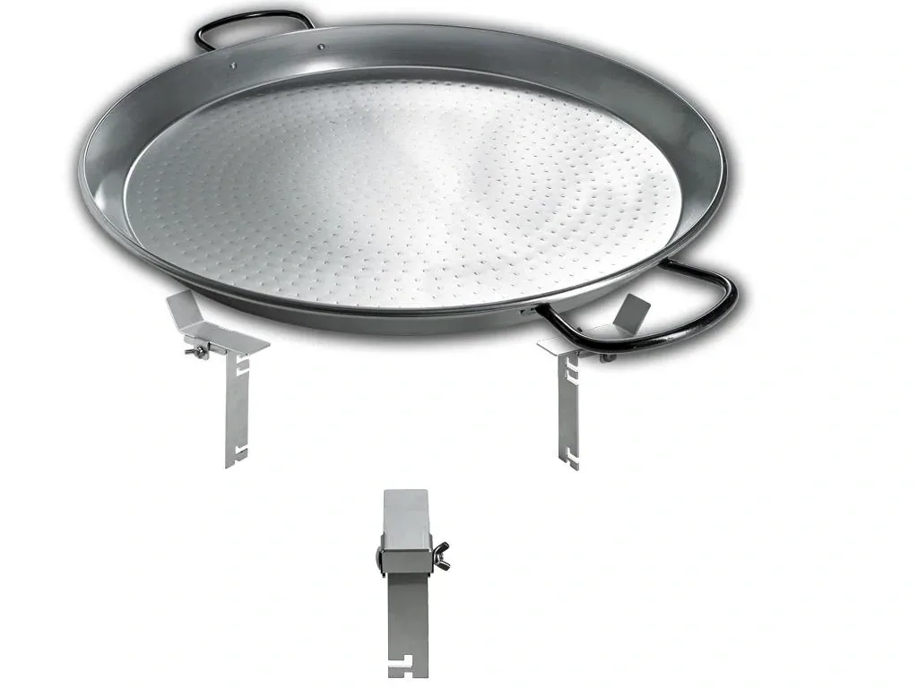 PAN BBQ Set - für Smokin Pizzaring: 47 / 50cm - die XXL Pfanne für Paelle, Reibekuchen und vieles mehr
