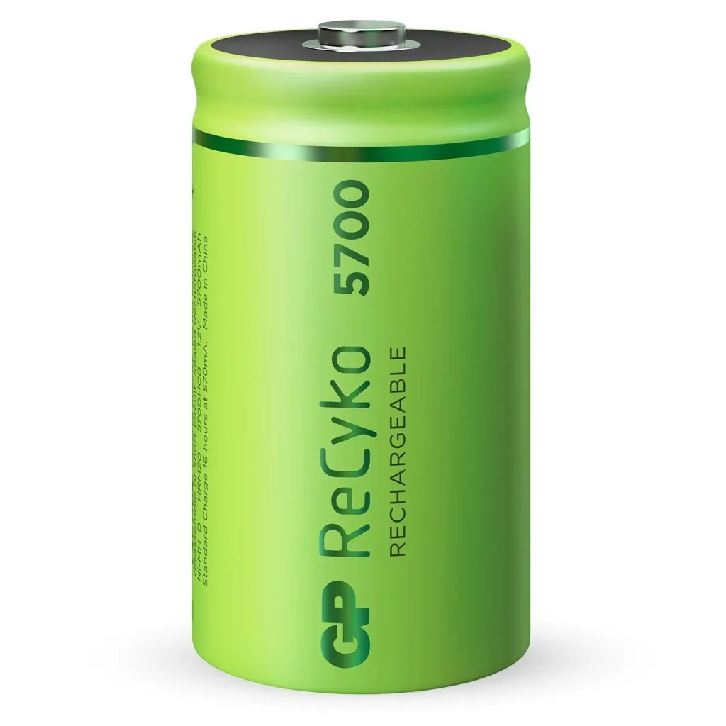 ReCyko Mono D NiMH Akkus mit 5700 mAh, 1,2V - 2 Stück