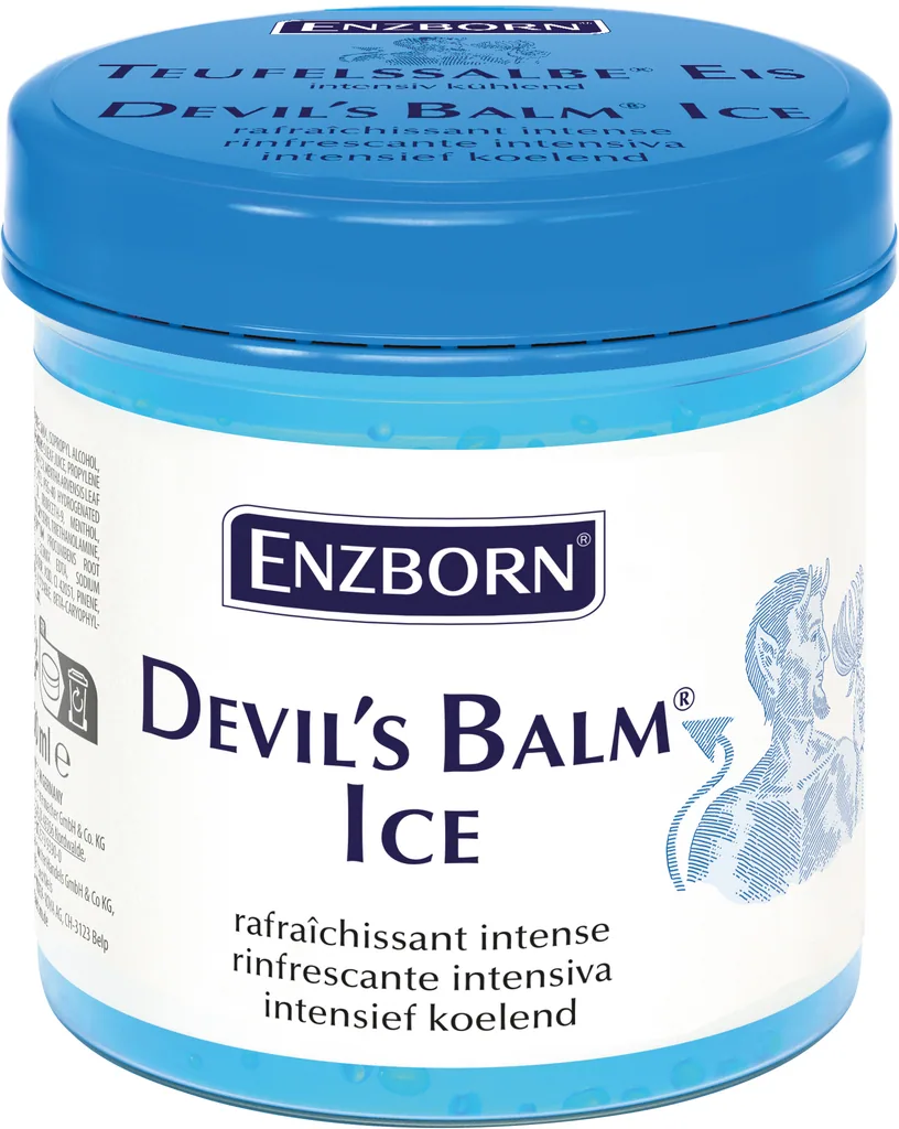 ENZBORN Teufelssalbe Eis – kühlendes Pflege-Gel mit Teufelskralle & Menthol, 200 ml Dose