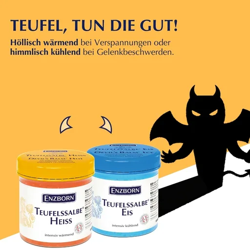 ENZBORN Teufelssalbe Eis – kühlendes Pflege-Gel mit Teufelskralle & Menthol, 200 ml Dose