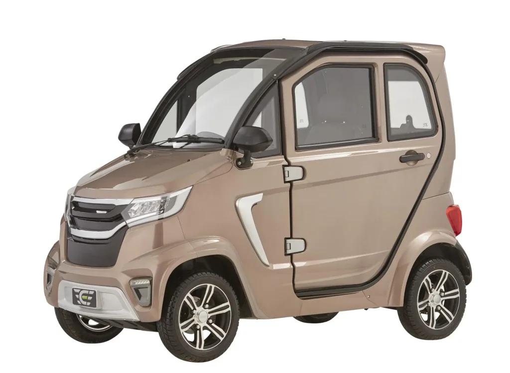 4-Rad E-Kabinenfahrzeug eLazzy Premium 45 km/h terraplatinum, mit kostenloser Vor-Ort-Einweisung