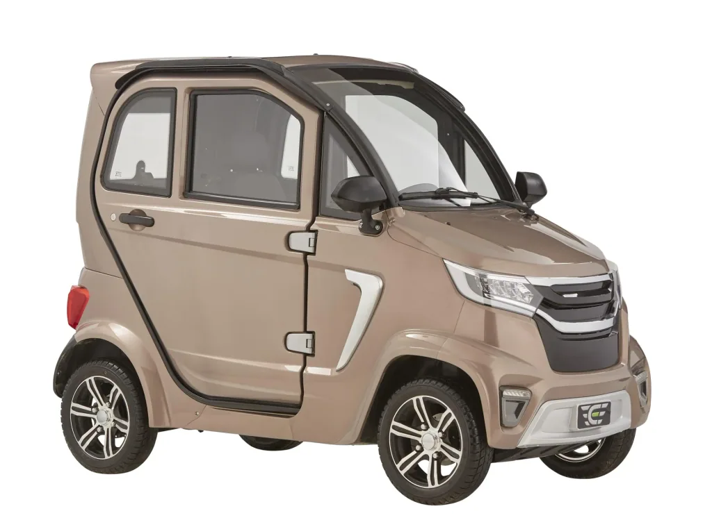 4-Rad E-Kabinenfahrzeug eLazzy Premium 45 km/h terraplatinum, mit kostenloser Vor-Ort-Einweisung