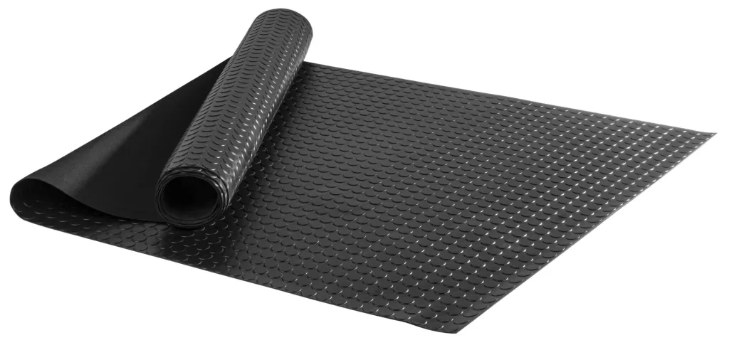Kofferraummatte, Gummimatte Coin, zuschneidbare Meterware 100x250 cm schwarz