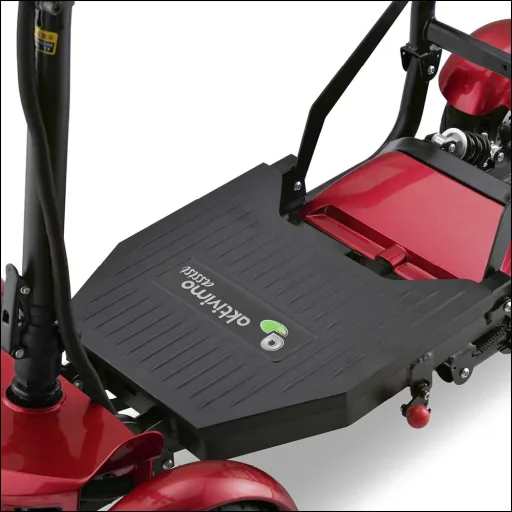 4-Rad E-Mobil Assisi 2.0 6 km/h Safety: 36V/10Ah Li-Ionen mit Gepäck-Tasche/-Korb, Blinker, faltbar, blau